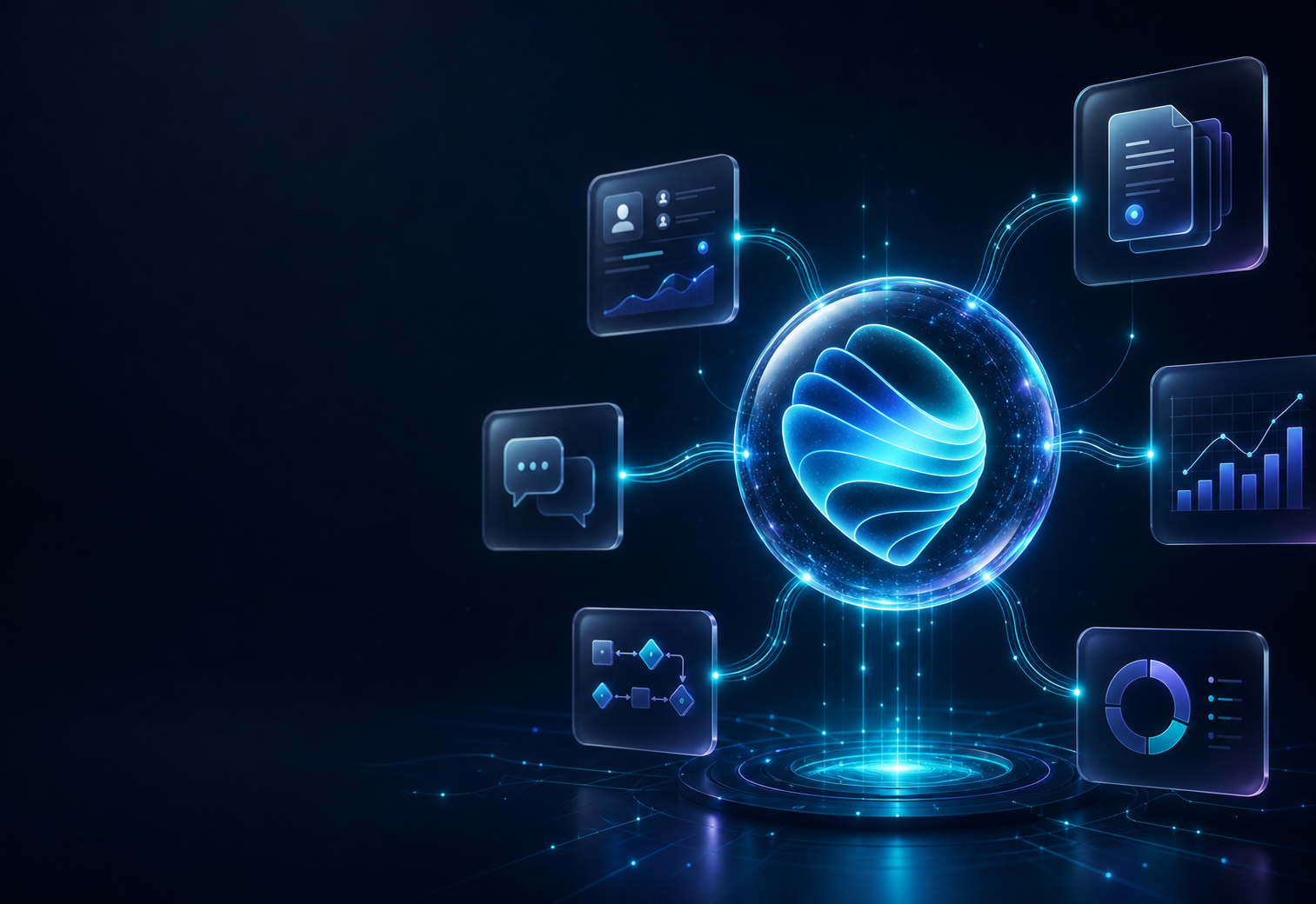 KI-Agent verbindet CRM, Dokumente, Chat und Analytics