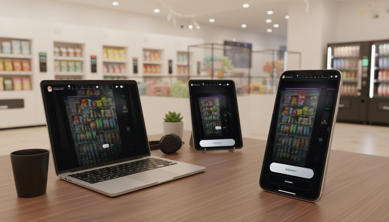 Crowncandy Website auf Laptop, Tablet und Smartphone